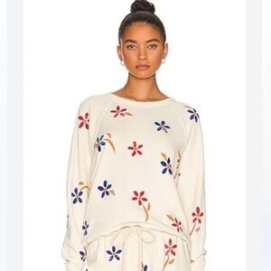 The Great College Sweatshirt in Floral Stamp (Size 2 - Medium)